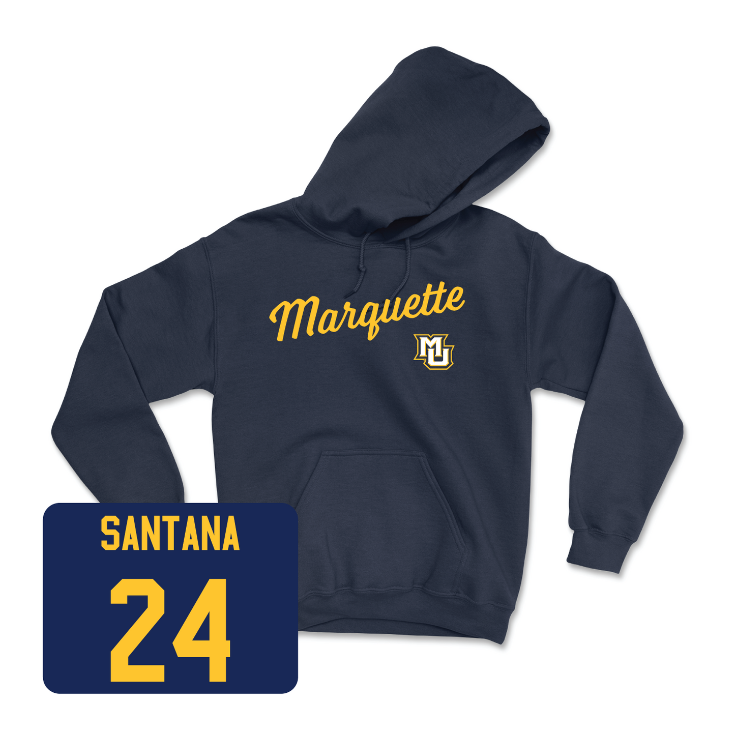 Navy Women's Lacrosse Script Hoodie 3 Small / Sofia Santana | #24