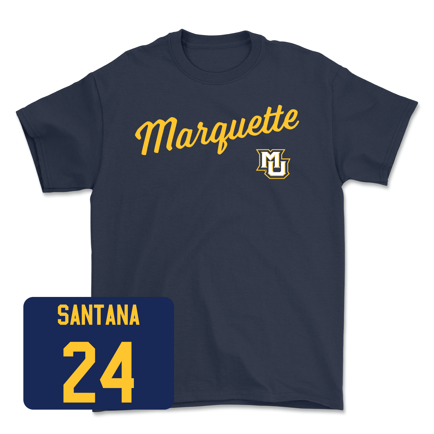 Navy Women's Lacrosse Script Tee 3 Small / Sofia Santana | #24