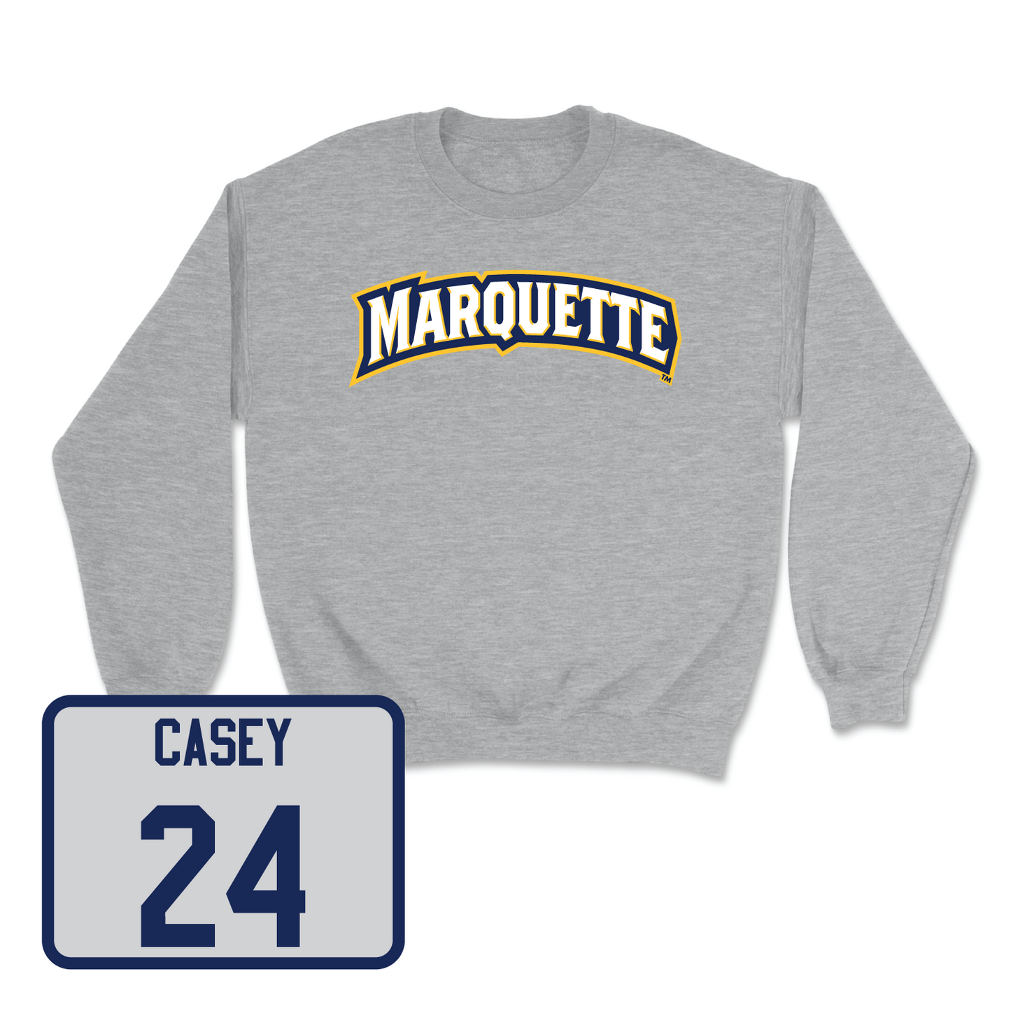 Sport Grey Men's Lacrosse Wordmark Crew 4 Small / Thomas Casey | #24