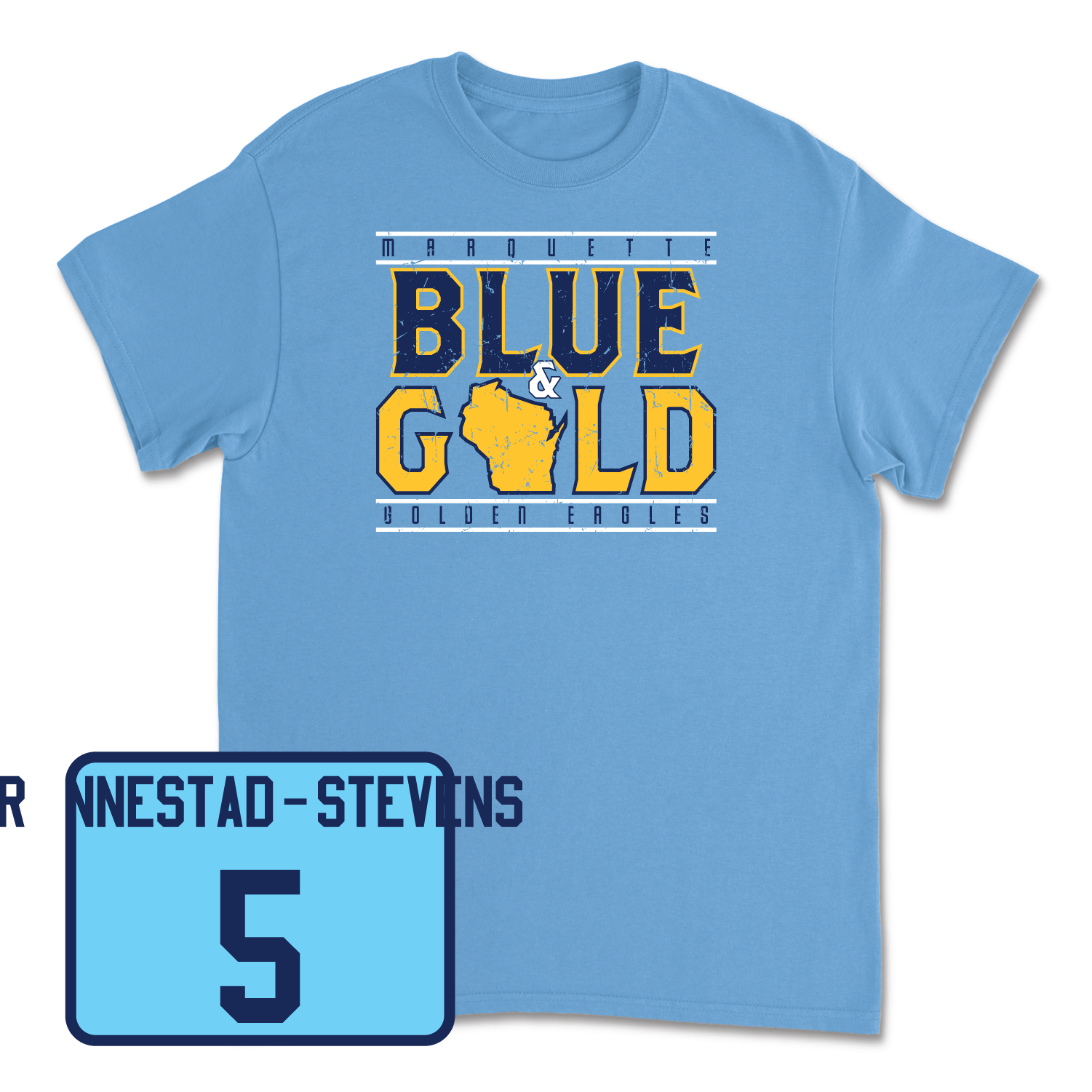 Championship Blue Men's Soccer State Tee 2 Small / Tristan Rønnestad-Stevens | #5