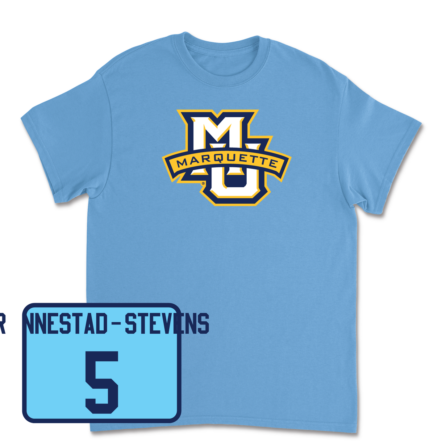 Championship Blue Men's Soccer Marquette Tee 2 Small / Tristan Rønnestad-Stevens | #5