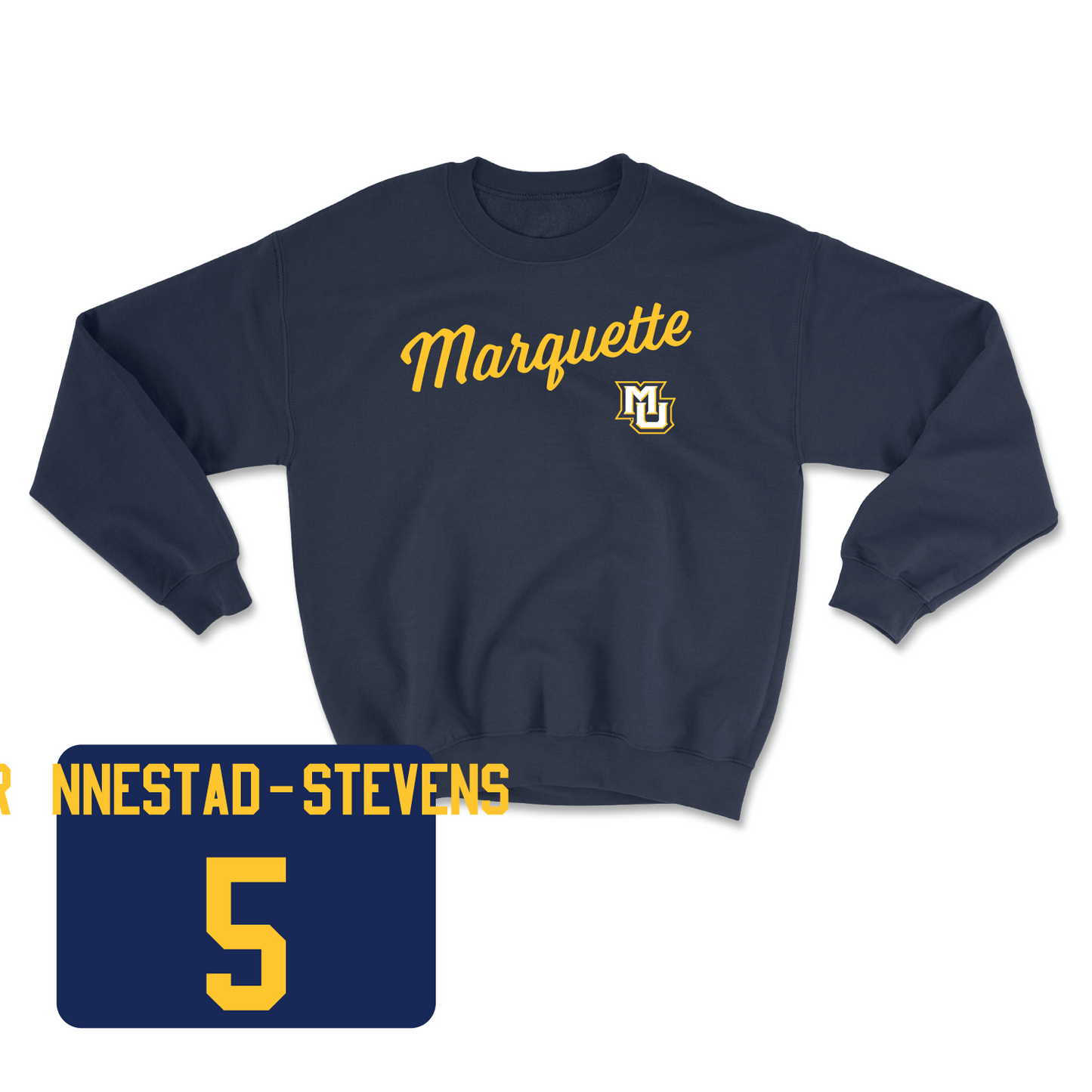 Navy Men's Soccer Script Crew 2 Small / Tristan Rønnestad-Stevens | #5