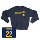 Navy Men's Lacrosse Script Crew 4 Youth Small / Will Foster | #22