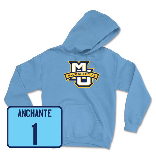 Championship Blue Women's Volleyball Marquette Hoodie 2 Youth Small / Yadhira Anchante | #1