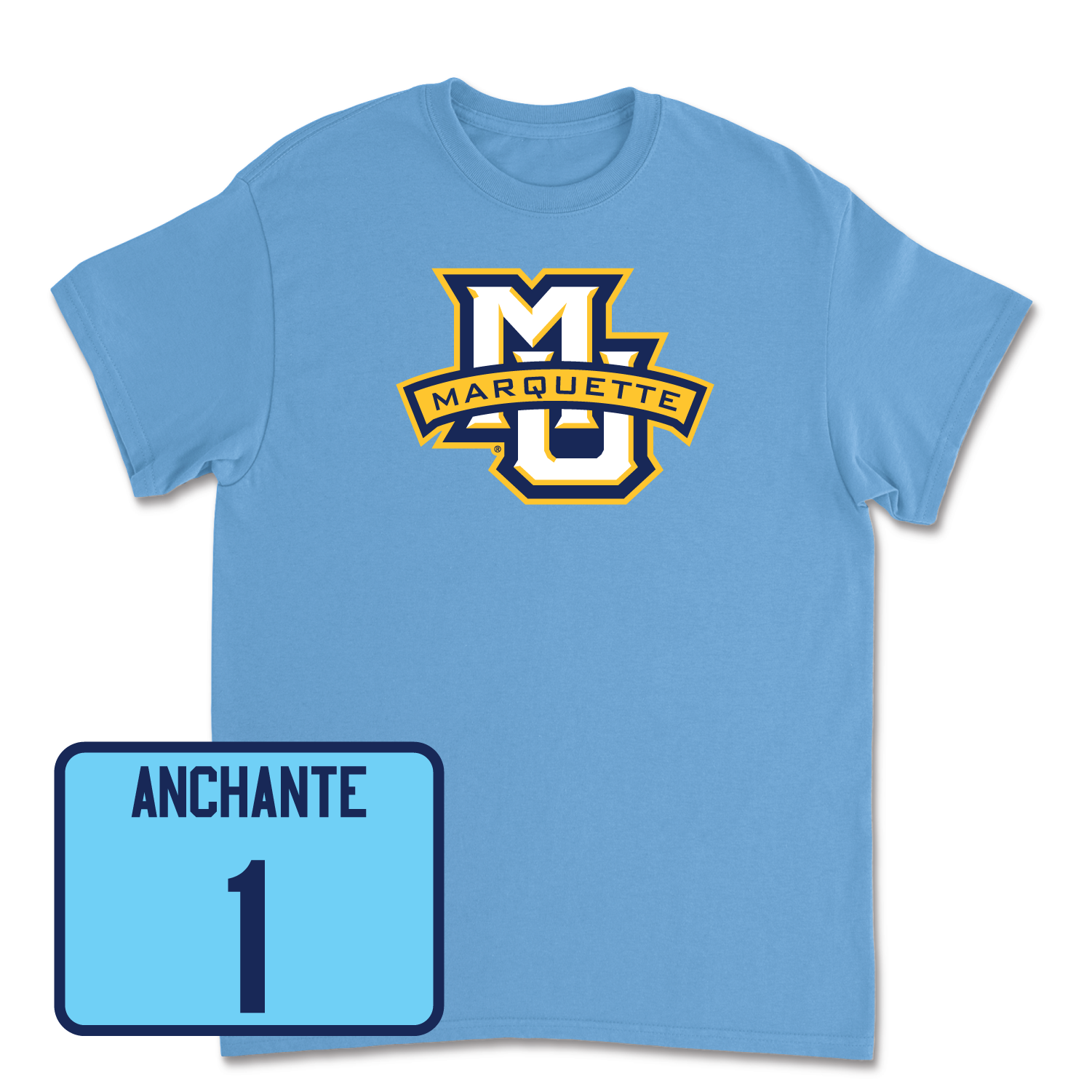 Championship Blue Women's Volleyball Marquette Tee 2 Small / Yadhira Anchante | #1