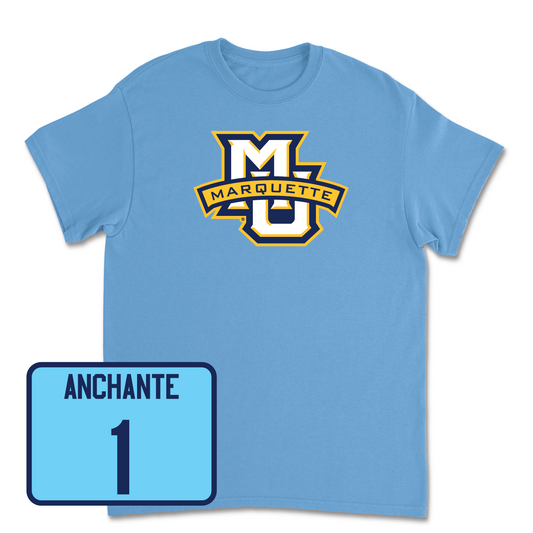 Championship Blue Women's Volleyball Marquette Tee 2 Youth Small / Yadhira Anchante | #1