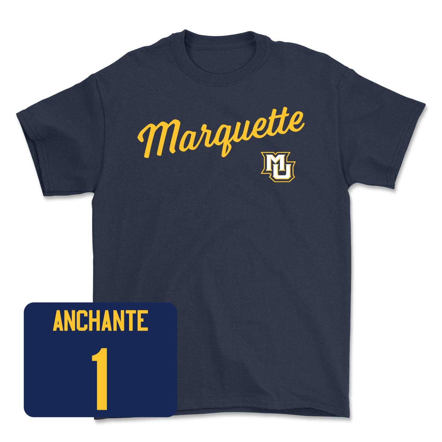 Navy Women's Volleyball Script Tee - Morgan Daugherty