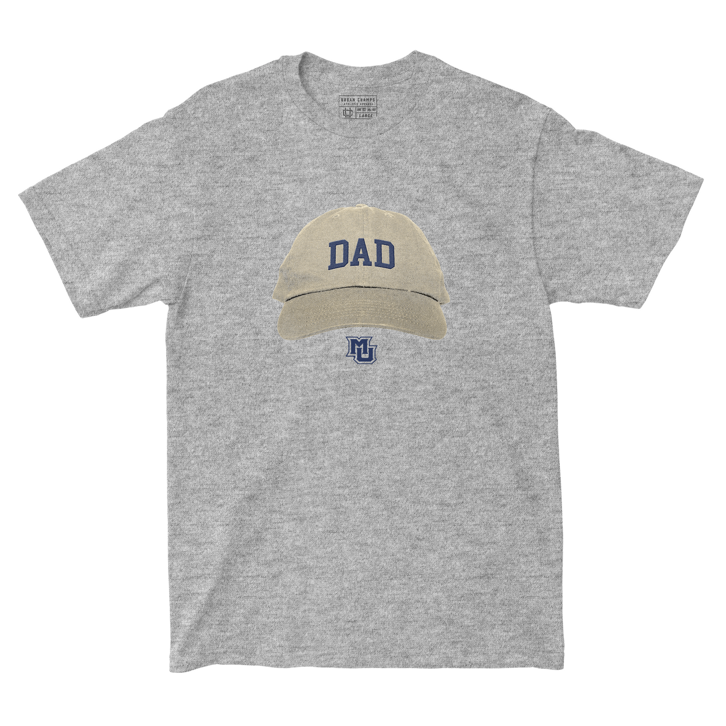 Marquette Dad Hat Grey Tee