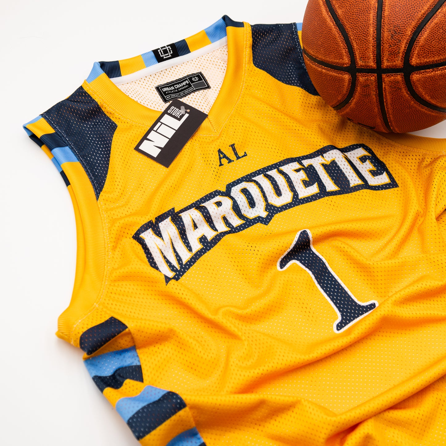 Marquette Men's Basketball Retro Gold Jersey - Kameron Jones | #1