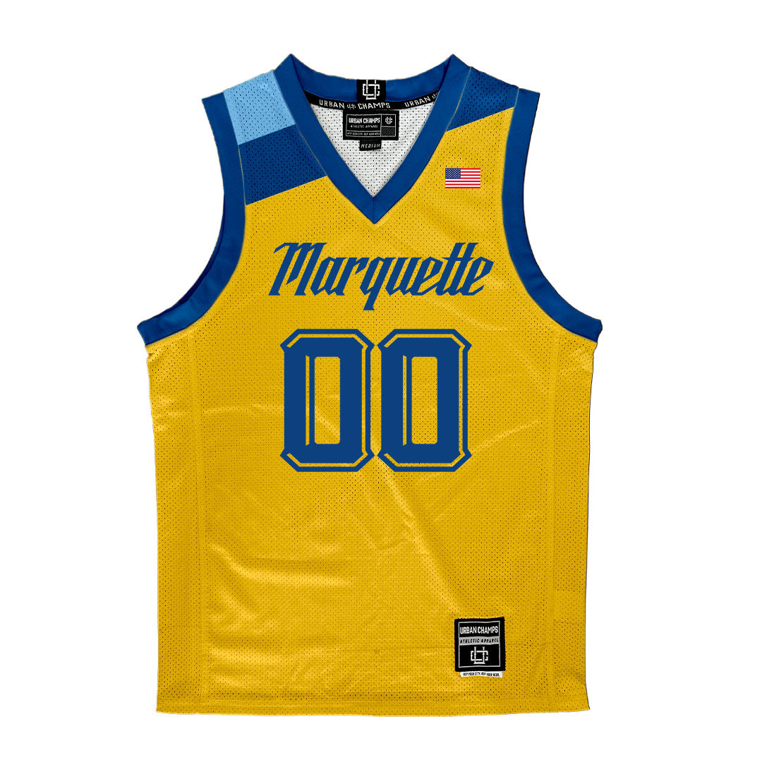 Gold Marquette Men's Basketball Jersey - Ben Gold