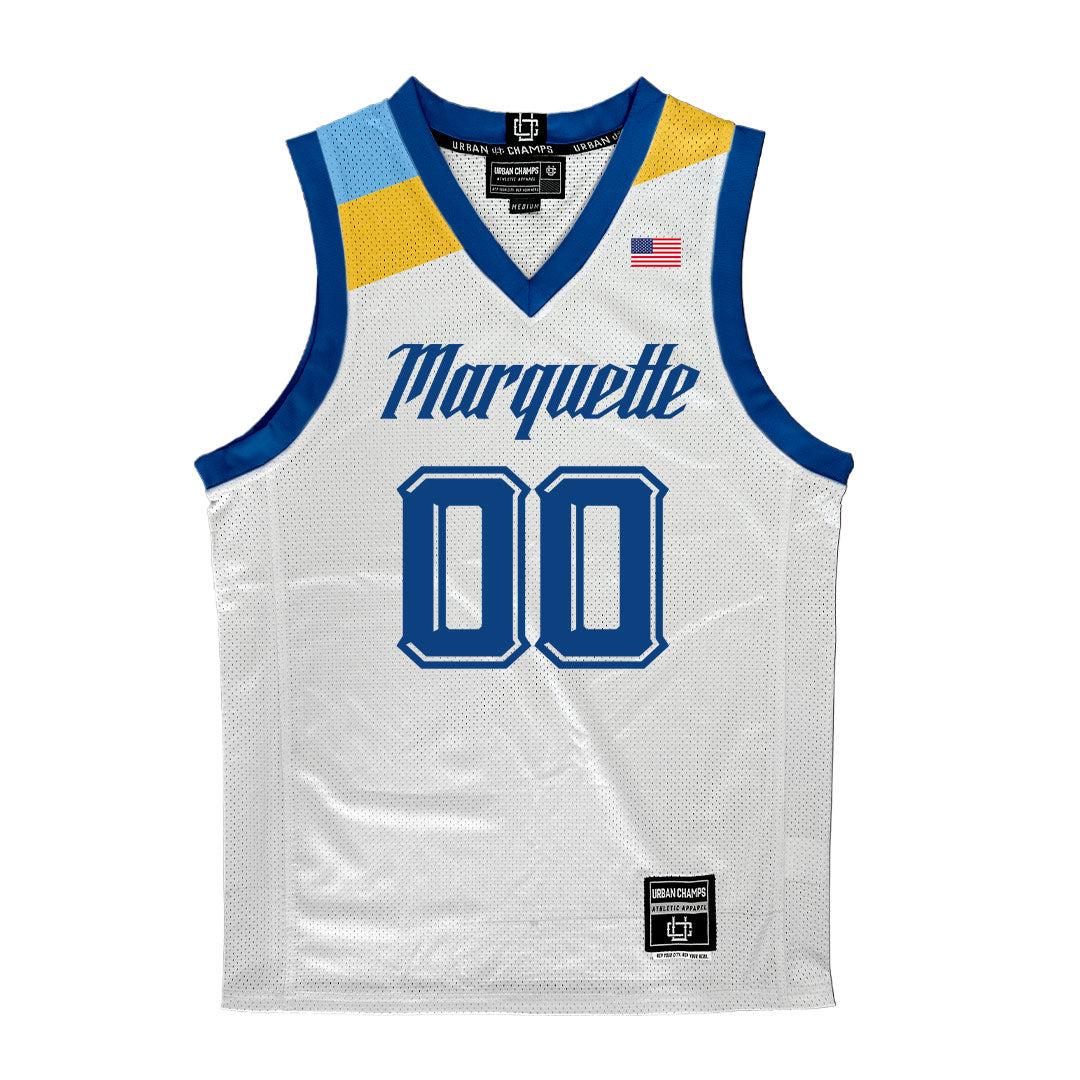 Marquette Men's Basketball White Jersey - Ben Gold