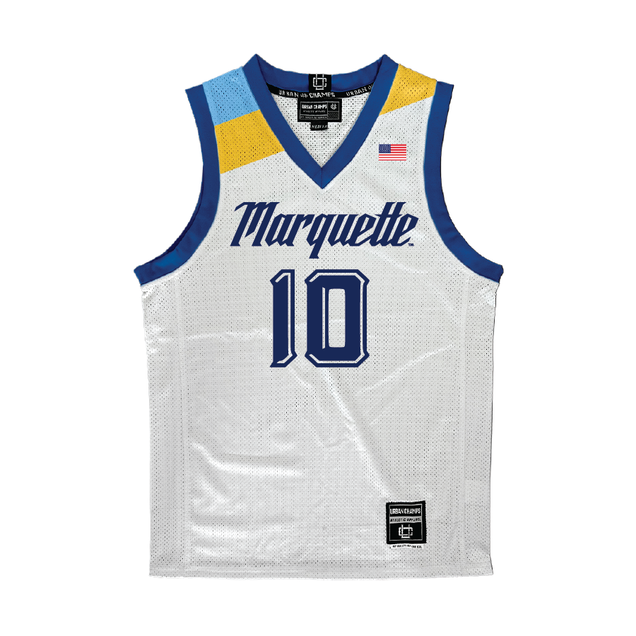 Marquette Men's Basketball White Jersey  - Damarius Owens