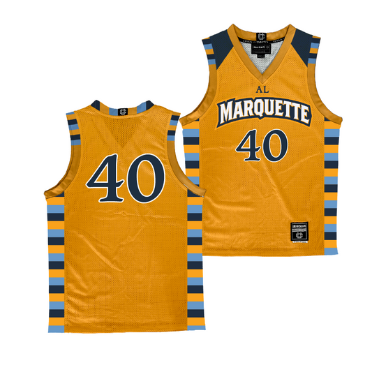 Marquette Men's Basketball Retro Gold Jersey - Casey O'Malley | #40