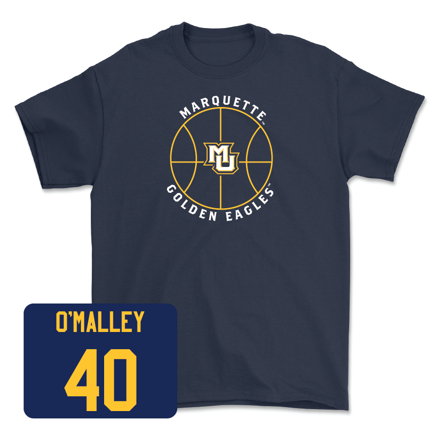 Navy Men's Basketball Hardwood Tee - Casey O'Malley