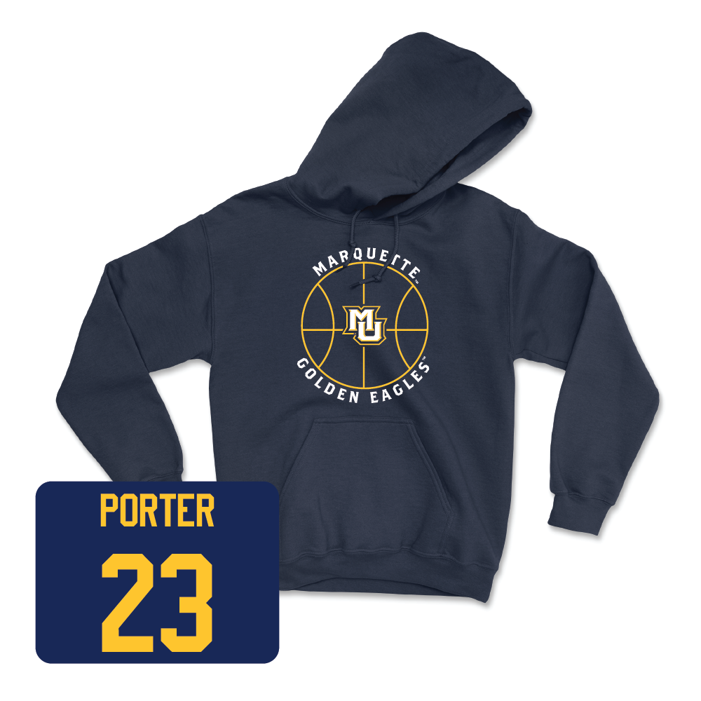 Navy Women's Basketball Hardwood Hoodie  - Olivia Porter