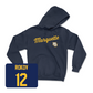 Navy Men's Soccer Script Hoodie  - Gabriel Rokov