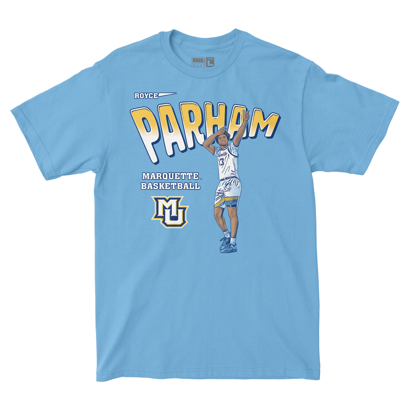 EXCLUSIVE RELEASE: Royce Parham Illustrated Carolina Blue Tee