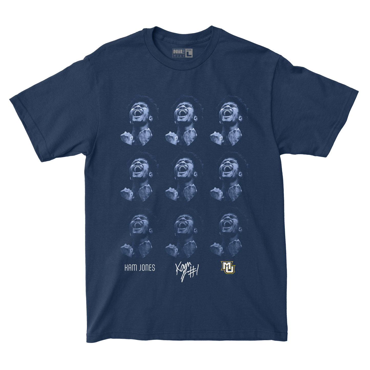 EXCLUSIVE RELEASE: Kameron Jones Patterned Navy Tee