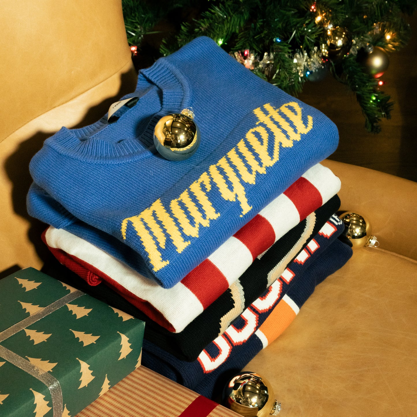 Marquette Varsity Knit Sweater