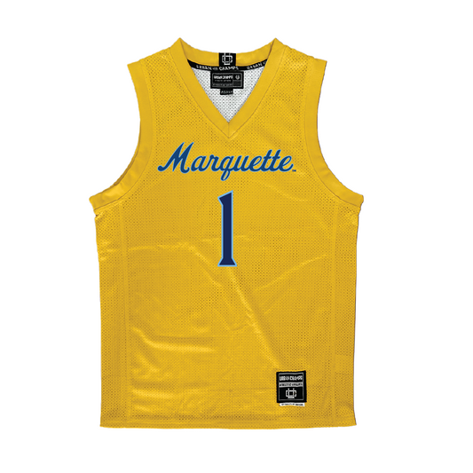 Gold Marquette Women's Basketball Jersey - Lee Volker