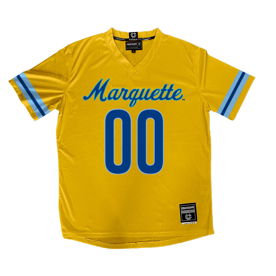 Gold Marquette Women's Lacrosse Jersey - Sayla Lotysz