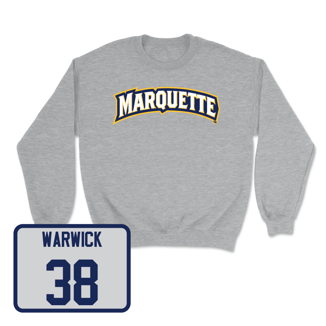 Sport Grey Men's Lacrosse Wordmark Crew - Quinn Warwick