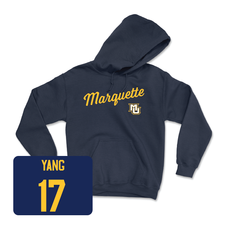 Navy Women's Lacrosse Script Hoodie - Mikayla Yang