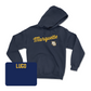 Navy Track & Field Script Hoodie  - Alika Lugo