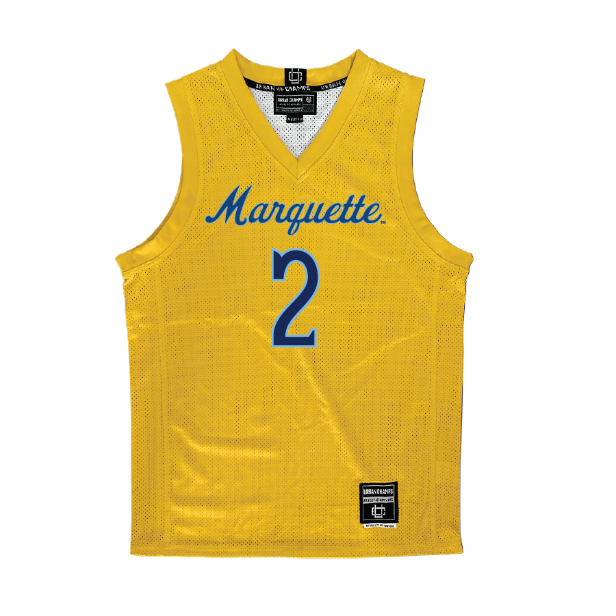 Gold Marquette Women's Basketball Jersey  - Jaidynn Mason