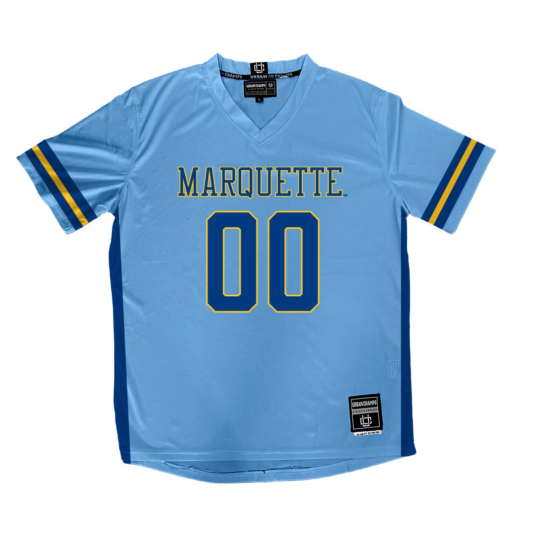 Championship Blue Marquette Men's Lacrosse Jersey - Bradley Johnson | #21