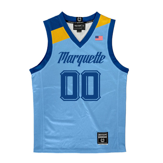 Championship Blue Marquette Men's Basketball Jersey - Caedin Hamilton