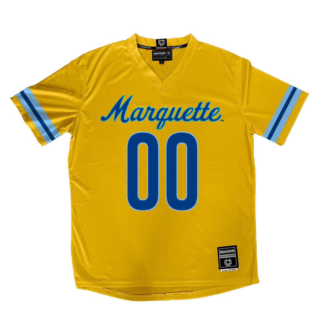 Gold Marquette Women's Lacrosse Jersey - Mary Velner