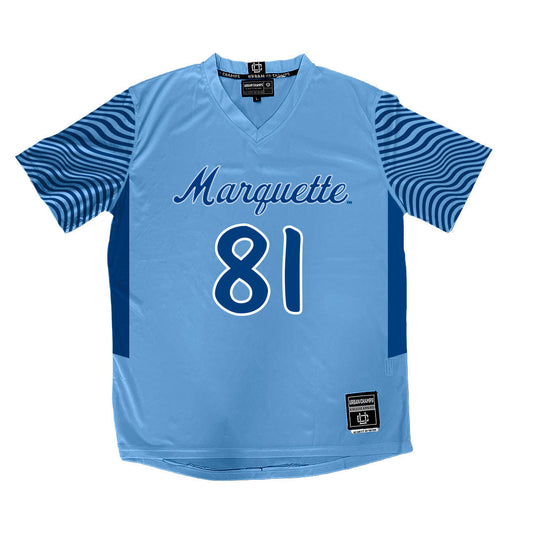 Championship Blue Marquette Women's Soccer Jersey - Mia Haertle
